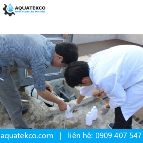 Lấy mẫu và phân tích mẫu nước tại chung cư